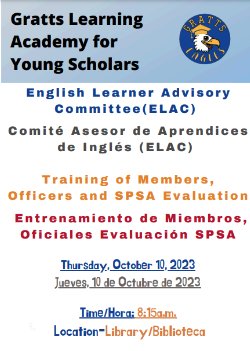 ELAC Meeting Flyer